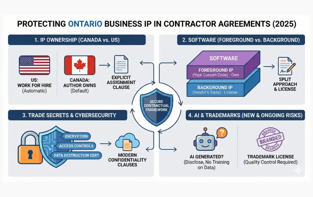 The "Work Made for Hire" Trap & Other IP Risks: Protecting Your Ontario Business in Contractor Agreements (2025 Guide)