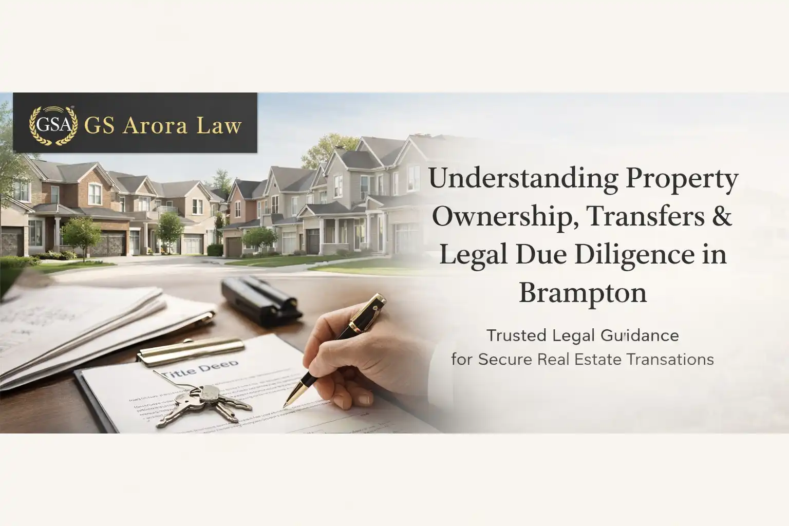 Understanding Property Ownership, Transfers, and Legal Due Diligence in Brampton