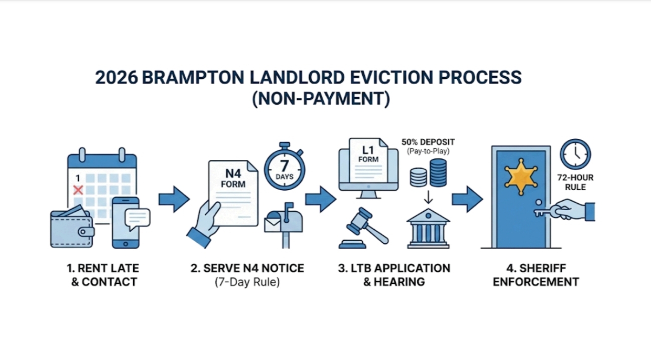 When the Rent Stops: The Complete 2026 Guide to Evictions & Non-Payment for Brampton Landlords
