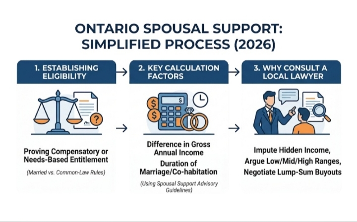 When is spousal support payable after separation in Ontario, and how can a family law attorney near me help you estimate what you might pay or receive?