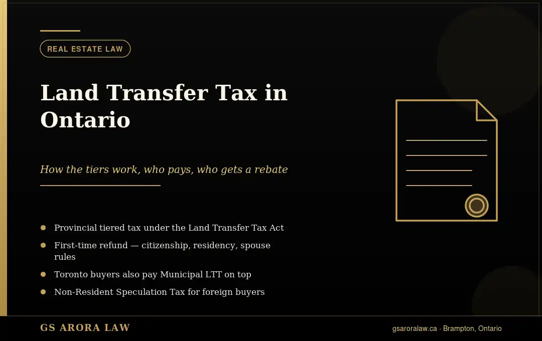 Land Transfer Tax in Ontario: What Buyers Need to Know in 2026